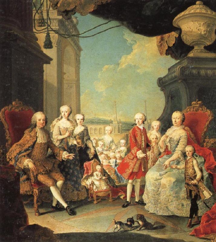 MEYTENS, Martin van The Imperial Family of Austria Sweden oil painting art